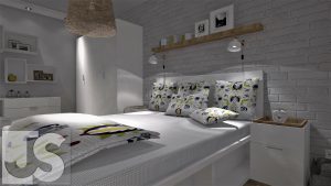 J&S Design projekty wnętrz Śląsk sypialnia bytom